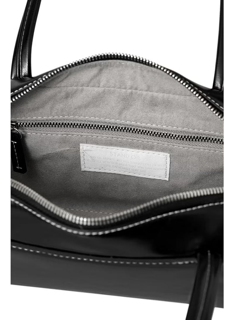 ستاند حقيبة كتف جلدية لحمل زيت الحامل - Image 5