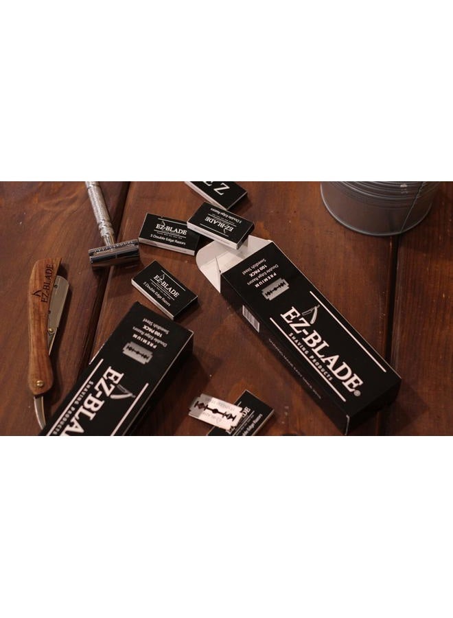 EZ BLADE Double Edge Razor Blades. 100 Count For Straight Razor Or Safety Razor - Image 4