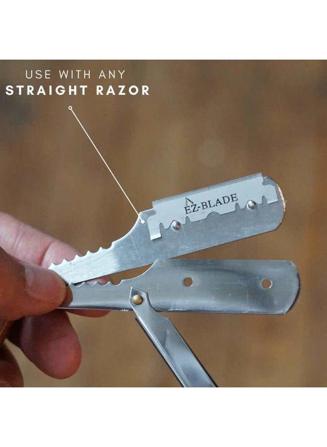 EZ BLADE Double Edge Razor Blades. 100 Count For Straight Razor Or Safety Razor - Image 5