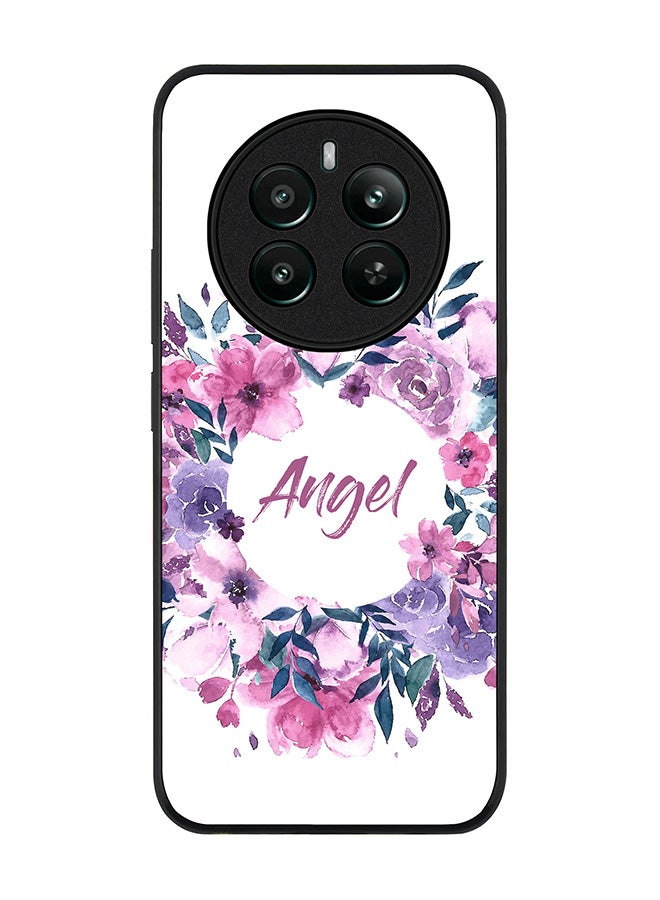 Stylizedd Rugged Black edge case for Realme 12 Plus 5G / Realme 12 4G, Slim fit Soft Case Flexible Rubber Edges Anti Drop TPU Gel Thin Cover -  Angel - Image 1