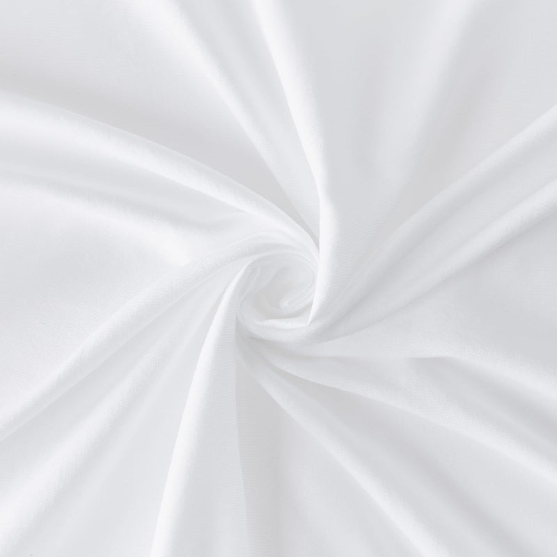 VACVELT Cot Fitted Sheet, 31 x 75 Inch White Cot Sheets, Ultra Soft and Breathable Microfiber Bed Cover Snug Fit for Narrow Twin/RV Bunk/Camper Bunk/Guest Beds/Trifold Mattress - Image 5