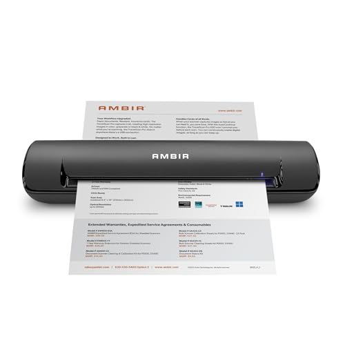 Ambir ImageScan Pro 490i DS490AS Duplex Document and Card Scanner with AmbirScan - Image 1