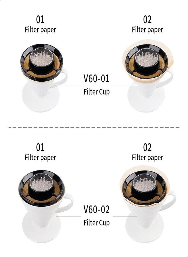 watchget Coffee Drip Assist - Even Water Flow Controller Fit for V60 & Cone Dripper, Pour Over Coffee Dripper Shower Tool with ABS Holder - Image 3