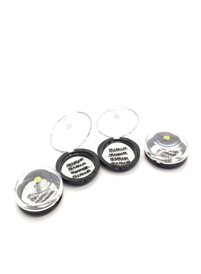 Vinayakart Set of 16 Pcs Triple Magnetic Eyelashes 3D Reusable False Lashes Criss Cross No-glue Magnet Eye Lashes Combo Pack (Black) - Image 4