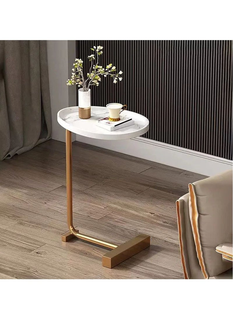 BAIG Concave gold rod Corner Table Living Room Home Sofa Side Table Hotel Homestay Simple Bedside Side Table Small Coffee Tables - Image 2
