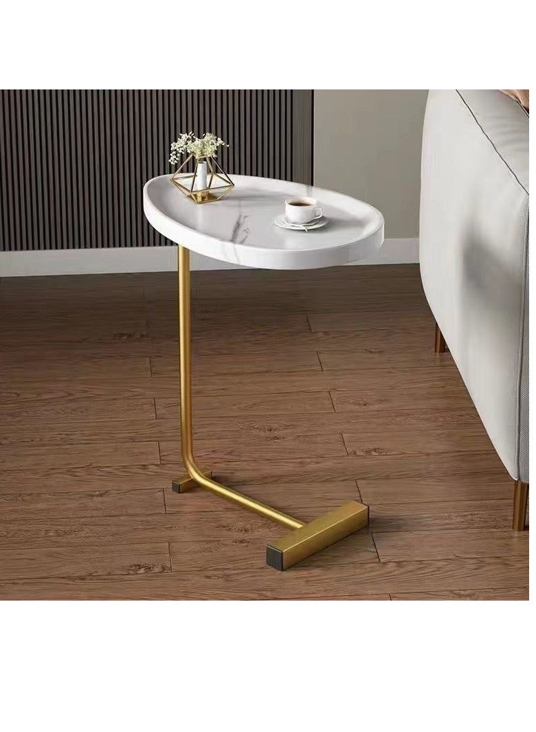 BAIG Concave gold rod Corner Table Living Room Home Sofa Side Table Hotel Homestay Simple Bedside Side Table Small Coffee Tables - Image 1