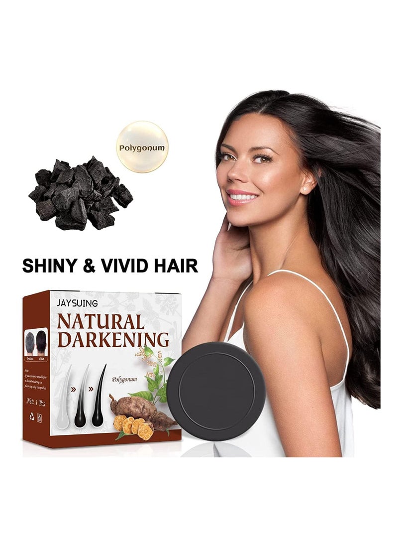 Jaysuing - Natural Hair Darkening Shampoo Soap - Image 1