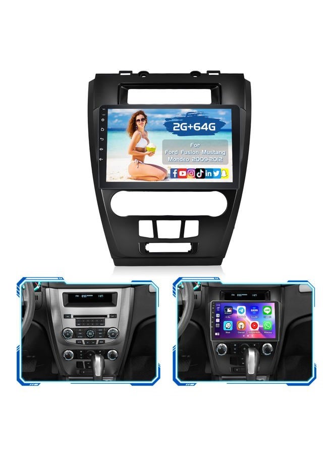 Inefala 2+64G Android 13 Car Stereo Radio for Ford Fusion Mustang Mondeo 2009-2012, 10.1'' HD Touch Screen Compatible with CarPlay Android Auto, AHD Backup Camera, Mirror Link, GPS, WiFi, DSP - Image 1