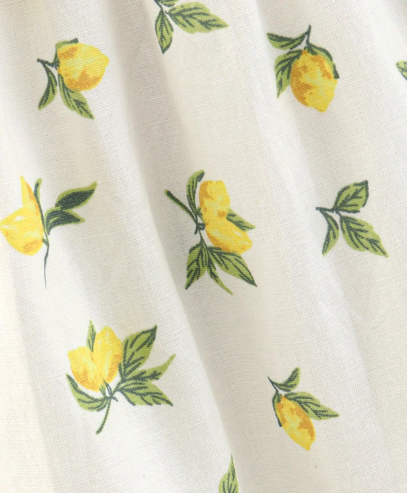 Bonfino Bonfino Cotton Woven Sleeveless Floral Printed Frock - White