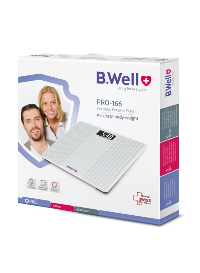 B.Well PRO-166 Electronic Personal Scale – Accurate Body Weight Measurement - Image 2
