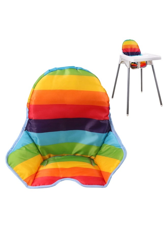 twoworld High Chair Cushion for Antilop Highchair, Baby High Chair Seat Cover Liner Mat Pad Cushion for Antilop High Chair Water Resistant (Rainbow Striped) - Image 3