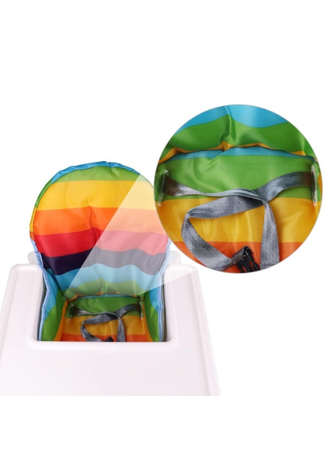 twoworld High Chair Cushion for Antilop Highchair, Baby High Chair Seat Cover Liner Mat Pad Cushion for Antilop High Chair Water Resistant (Rainbow Striped) - Image 5