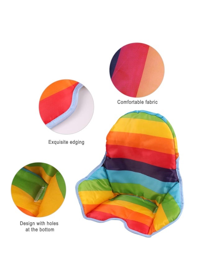 twoworld High Chair Cushion for Antilop Highchair, Baby High Chair Seat Cover Liner Mat Pad Cushion for Antilop High Chair Water Resistant (Rainbow Striped) - Image 4