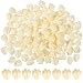 APLZGMG 100 Pcs Ivory Flower White Beads Artificial Jasmine Crown Flower Beads - Image 2