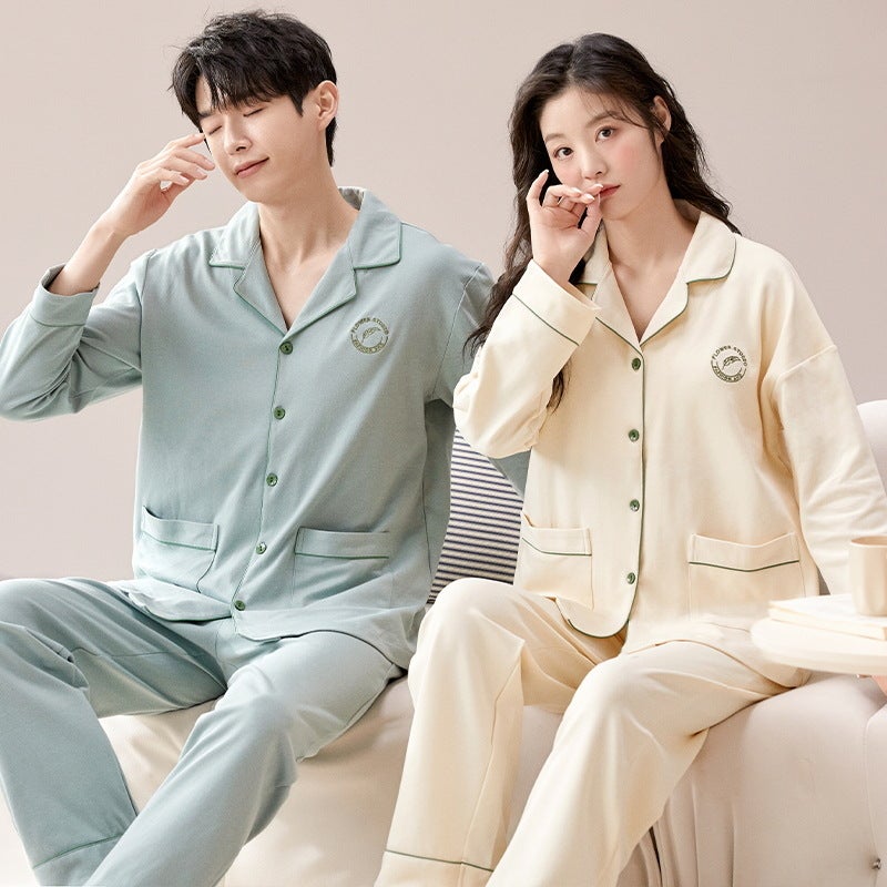 Style German Velvet Couple Pajamas For Women And Men, Warm Fleece-Lined Thickened Loungewear, Not Coral Fleece - Image 1