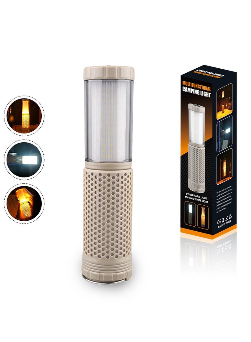 TBS DESIGN Toby’s CPL-T33 Multifunctional Camping Light–Rechargeable Lantern with Warm and White LED Compact Outdoor Flashlight for Hiking Emergency Use Tent Light USB Charging - Image 1