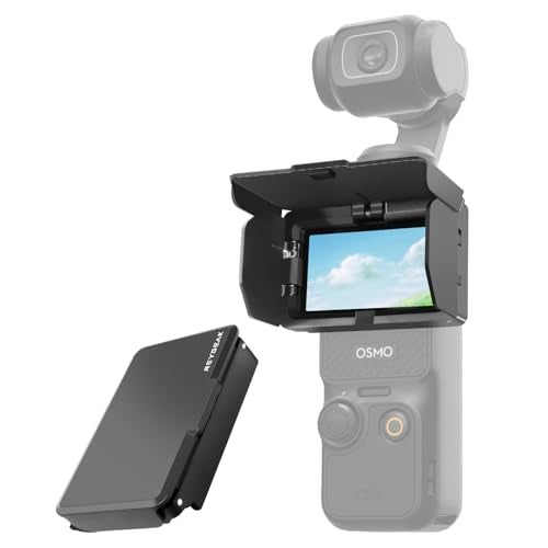 REYGEAK For DJI OSMO Pocket 3 Screen Sun Hood,Pocket 3 Screen Hood Cover,Foldable Gimbal Screen Protective Sunshade for DJI Pocket 3 Accessories - Image 1