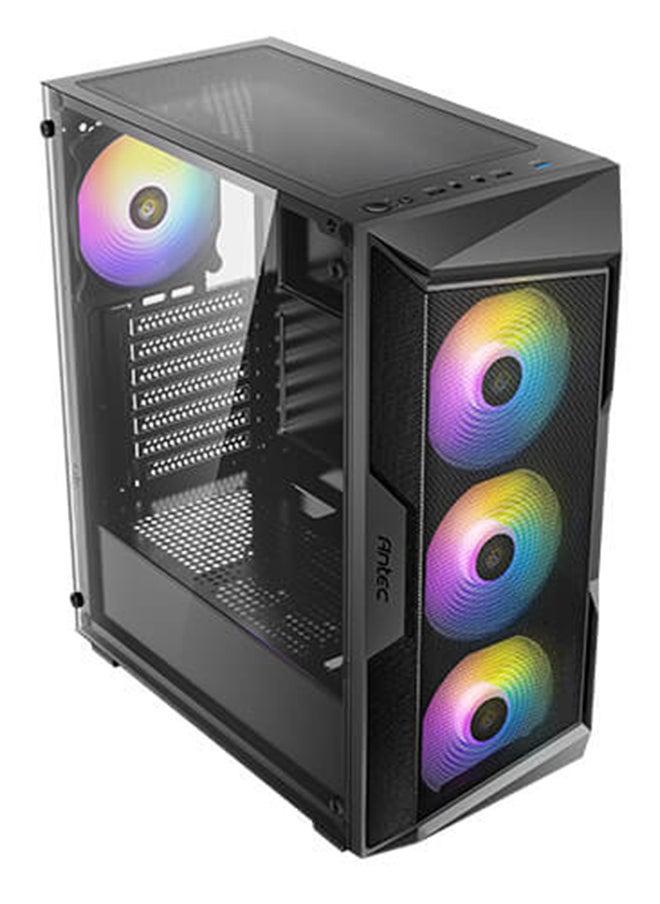 ANTEC - Antec AX61 Elite Mid Tower ATX Case – Mesh Front Panel for Maximum Airflow, Tempered Glass Side Panel, Supports Up to 6 Fans (120mm/140mm), Radiator Support (360mm Front, 240mm Top, 120mm Rear), GPU Clearance up to 350mm, Flexible Storage Options (2 x 3.5” HDD, 2 x 2.5” SSD), Tool-less Design, Superior Cable Management, Front I/O USB 3.0/2.0, HD Audio, Easy Access Dust Filters, Black | AX61 Elite - Image 1