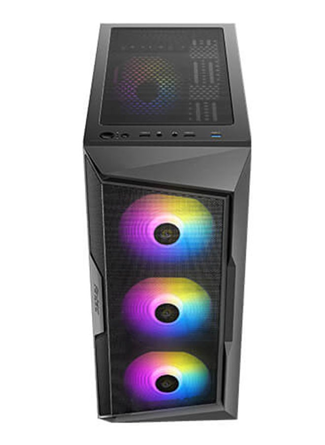 ANTEC - Antec AX61 Elite Mid Tower ATX Case – Mesh Front Panel for Maximum Airflow, Tempered Glass Side Panel, Supports Up to 6 Fans (120mm/140mm), Radiator Support (360mm Front, 240mm Top, 120mm Rear), GPU Clearance up to 350mm, Flexible Storage Options (2 x 3.5” HDD, 2 x 2.5” SSD), Tool-less Design, Superior Cable Management, Front I/O USB 3.0/2.0, HD Audio, Easy Access Dust Filters, Black | AX61 Elite - Image 1