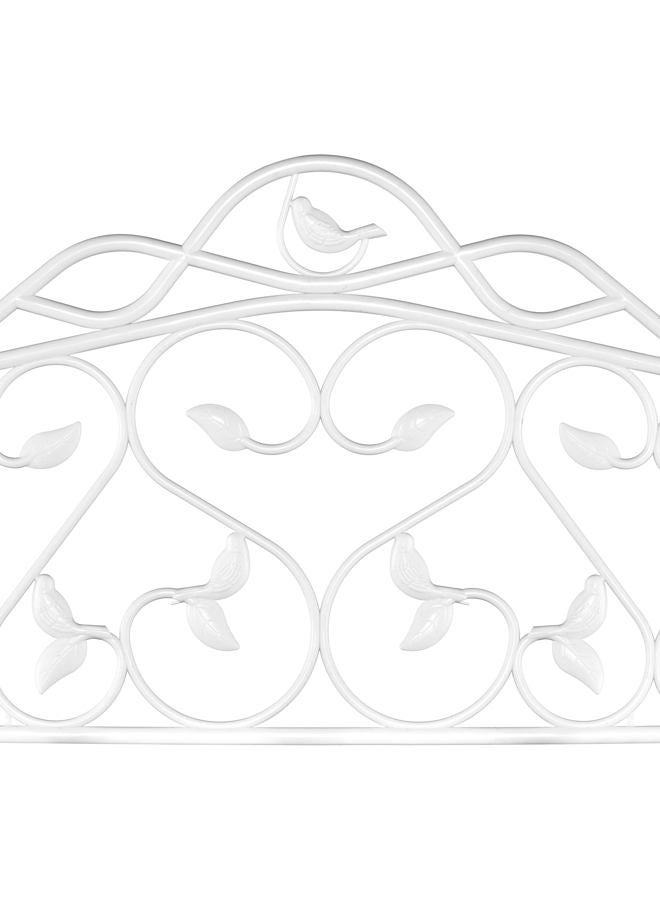 Evelyne Decorative Garden Border Edging: Faux Wrought Iron Leaf & Bird Design - Image 4