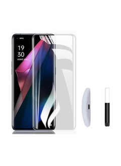 Compatible with Google Pixel 7 Pro Protector [Liquid UV Glass] Full Screen Adhesive [Touch Sensitive] [Fingerprint Sensor Compatible] HD Clear