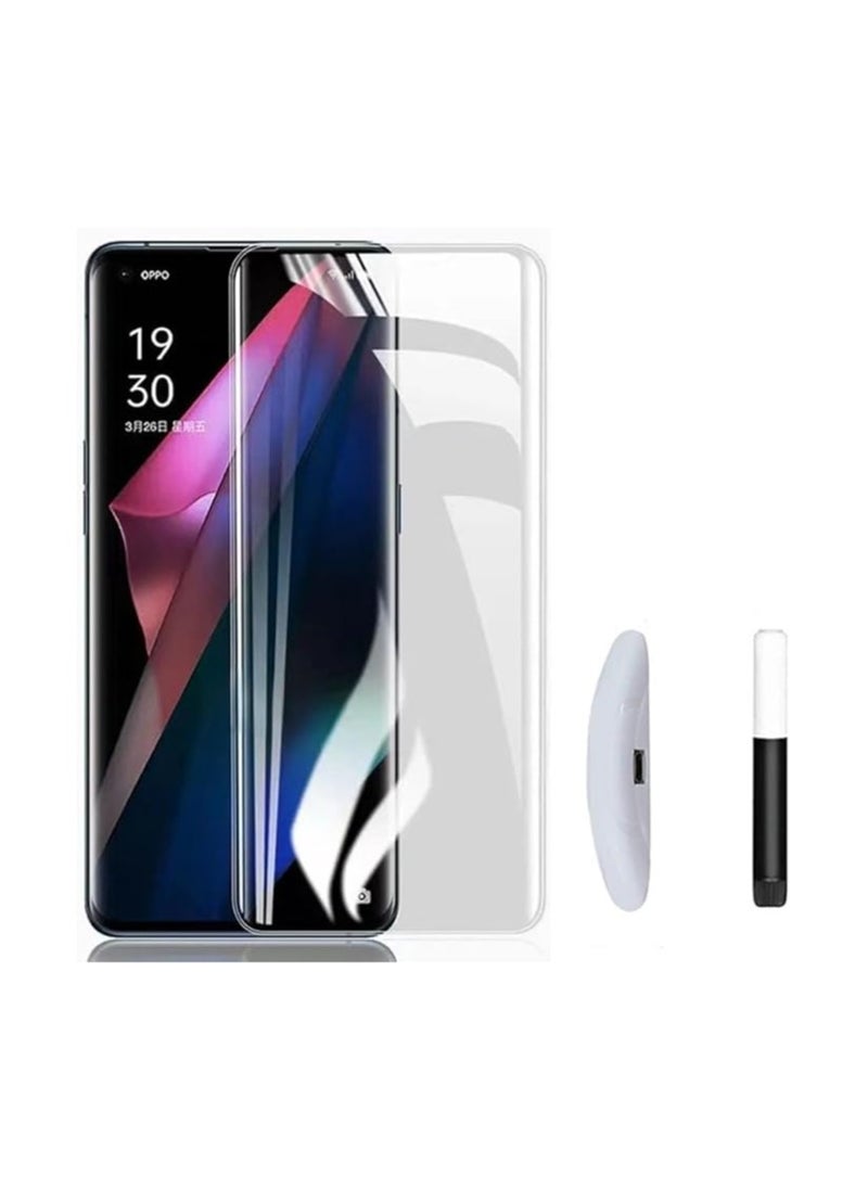 Generic - Compatible with Google Pixel 7 Pro Protector [Liquid UV Glass] Full Screen Adhesive [Touch Sensitive] [Fingerprint Sensor Compatible] HD Clear - Image 1