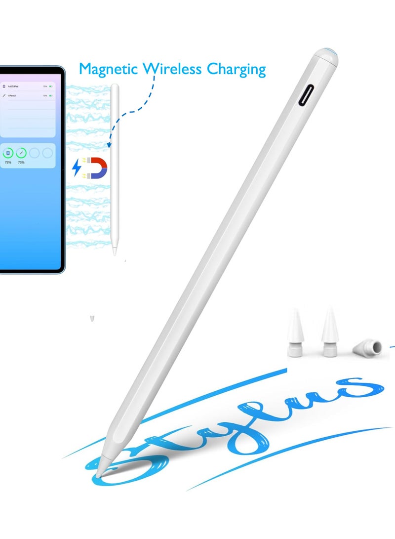 ZAVVY Stylus Pen for iPad Pro with Magnetic Wireless Charging u0026 Tilt Sensitivity for Creators, with Palm Rejection for iPad Air 4/5, iPad Pro 11inch (1/2/3/4th Gen), iPad Pro 12.9inch (3/4/5/6th Gen) u0026 iPad mini 6 - Image 1