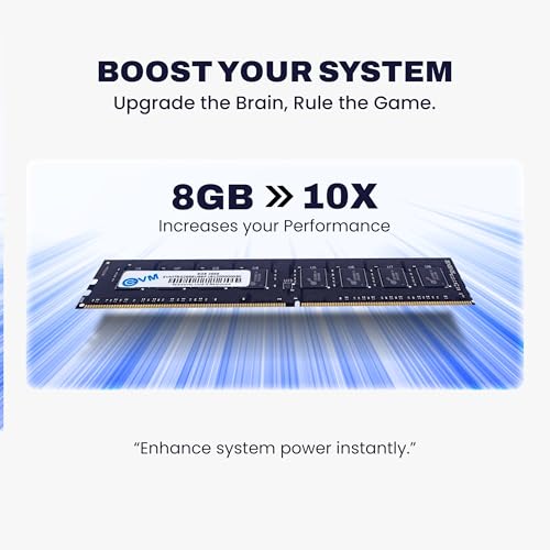 EVM 8GB DDR4 Desktop RAM 2666MHz - Update Your Desktop's Performance - CL15 Latency - Compatible with Intel, AMD, and Mac Systems - 10 Years Warranty (EVMT8G2666U88P) - Image 3