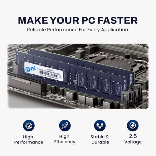 EVM 8GB DDR4 Desktop RAM 2666MHz - Update Your Desktop's Performance - CL15 Latency - Compatible with Intel, AMD, and Mac Systems - 10 Years Warranty (EVMT8G2666U88P) - Image 5