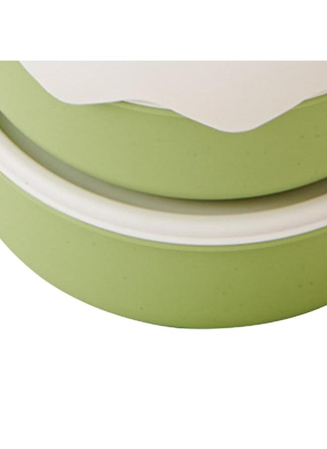 Thoraya - Stackable Lunch Box Cute Cartoon Fruit Style Double Layers Handle Design Student Bento Box for Office School Home Avocado - Image 1