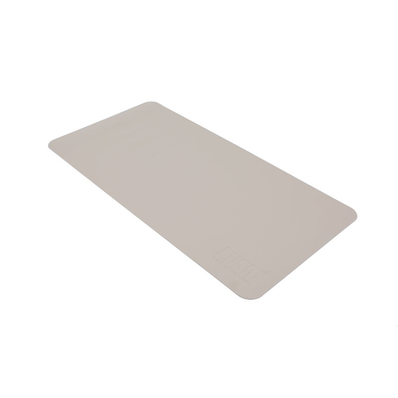 BUBM PU Leather Protector Pad Pad Mat Desk Writing Mat Waterproof Anti-oil for Office and Home(Grey&Silver, S) - Image 1