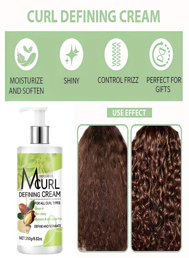 Grospe Curl Defining Cream，No-Rinse Long-Lasting Curl Cream for Curly Hair Prevents Frizz, Moisturizing, Smoothing for Curly & Wavy Hair，Suitable for All Curl Types，250g/8.82Fl Oz - Image 5