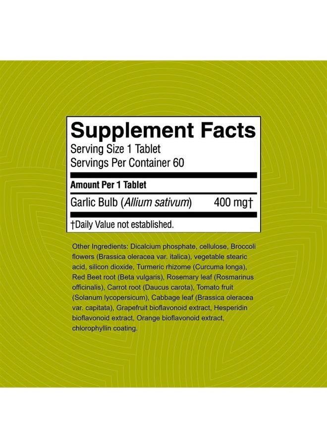 Nature's Sunshine - High Potency Garlic, 60 Tablets | Supports the Immune System and Contains a Unique Coating to Help Control the Odor - Image 1