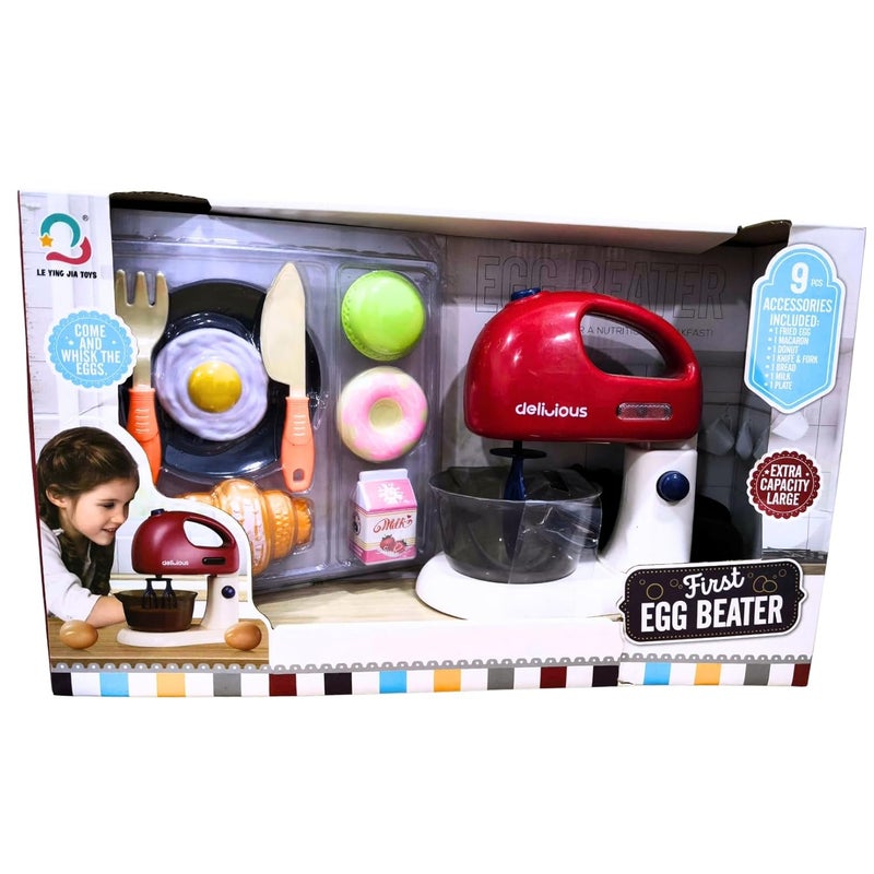 Delicious First Egg Beater Toy Set with Accessories for Kids - Image 1
