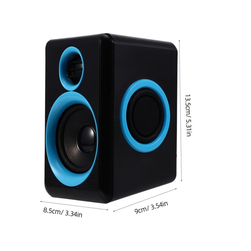 Mini Desktop Computer Speakers USB Powered Compact Surround Sound Loudspeaker For Laptop Home Office - Image 3