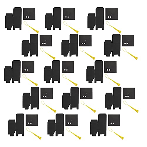 BinaryABC Graduation Candy Boxes Party Favors,Graduation Cap Gift Box with Tassel,15Pcs(Black) - Image 2