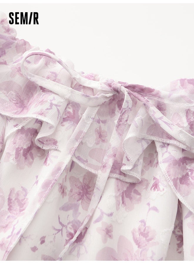 سيمير بلوزة مكشكشة بنمط طبعات للنساء - Image 3