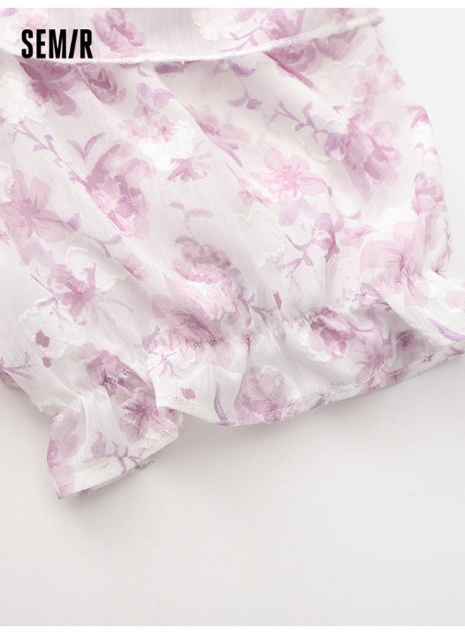 سيمير بلوزة مكشكشة بنمط طبعات للنساء - Image 4