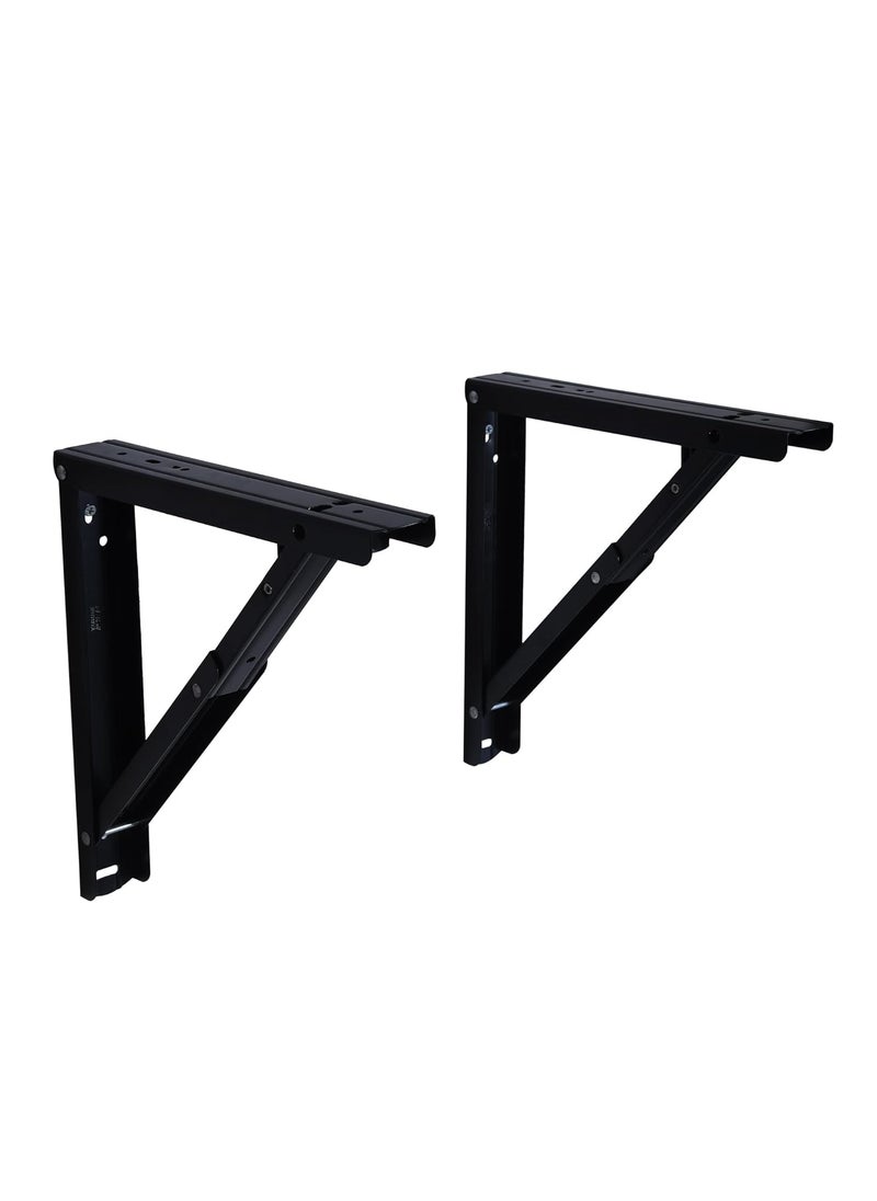 FlyRail RUNWEL FlyRail RUNWEL Foldable Stainless Steel Racks Shelf Bracket L Bracket Wall Brackets Wall Angle Bracket Folding Table Bracket 500 MM  - Image 1