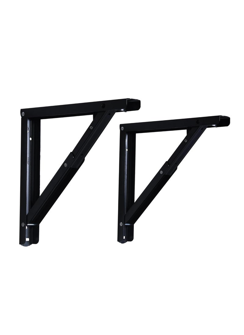 FlyRail RUNWEL FlyRail RUNWEL Foldable Stainless Steel Racks Shelf Bracket L Bracket Wall Brackets Wall Angle Bracket Folding Table Bracket 500 MM  - Image 2