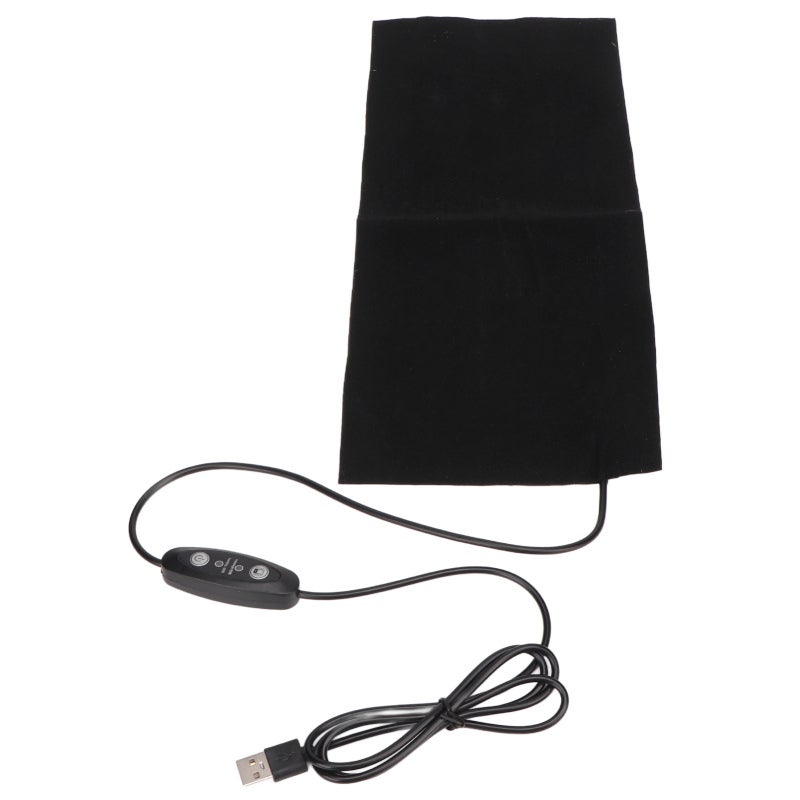 USB Heating Pad: 5 Gear Adjustable Temperature - Foldable Washable Polyester Cloth Heating & Massage Pad for Abdominal Neck Back Relaxation - Image 3