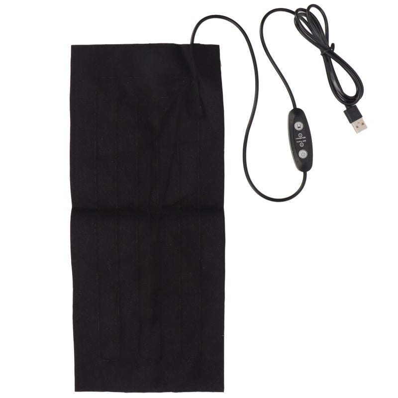 USB Heating Pad: 5 Gear Adjustable Temperature - Foldable Washable Polyester Cloth Heating & Massage Pad for Abdominal Neck Back Relaxation - Image 1