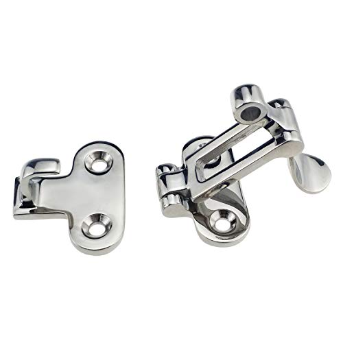 keehui Pair Marine Grade 316 Stainless Steel Anti-Rattle Lockable Hold Down Clamp Latch - Image 3