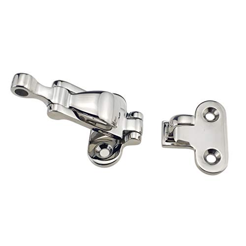 keehui Pair Marine Grade 316 Stainless Steel Anti-Rattle Lockable Hold Down Clamp Latch - Image 4