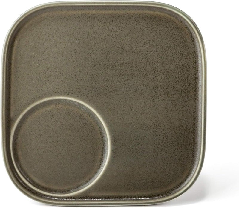 FORLIFE Artisan Collection Snack Plate 6 inches Olive - Image 1
