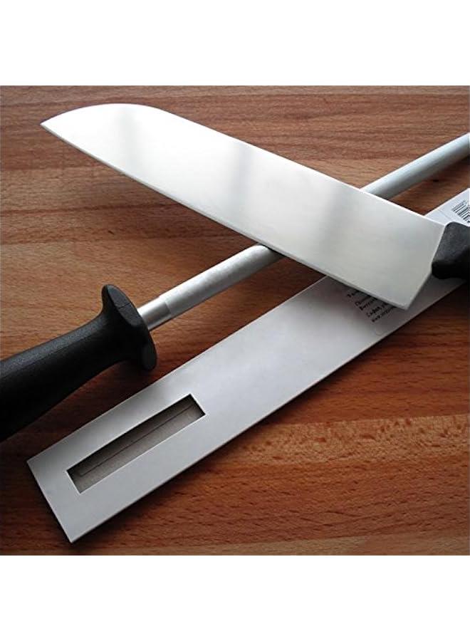 Professional Carbon Steel Black Knife Sharpening Steel, Black 12 Inch  - Image 4
