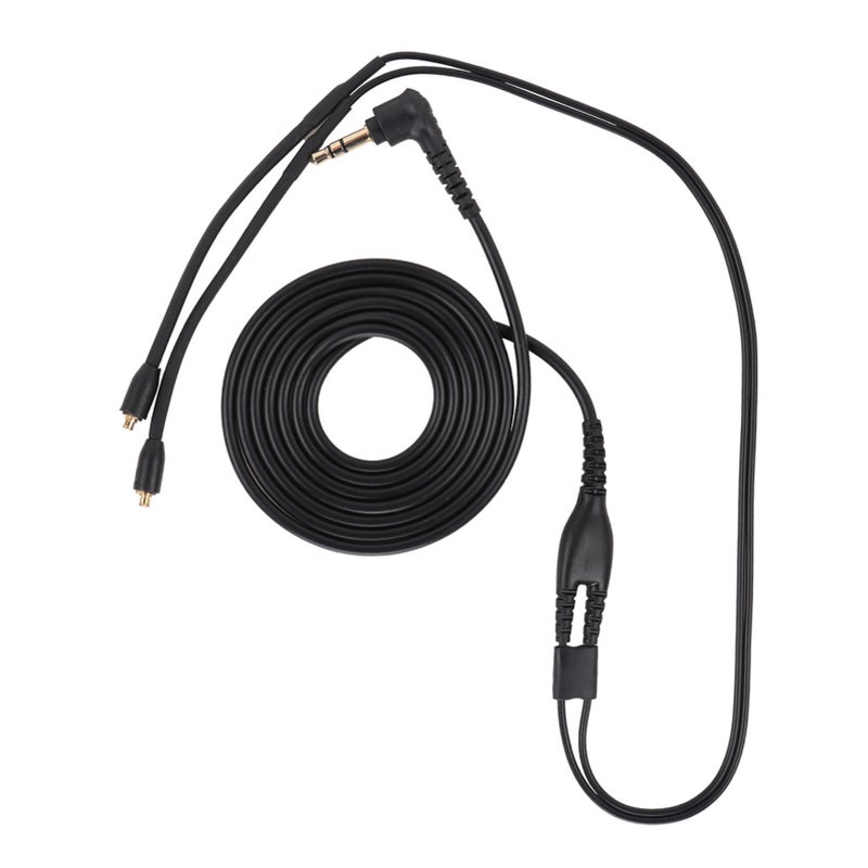 أسلاك سماعات رأس مُتدلية مناسبة لـ se215 se425 se535 se846 ue900 (أسود بدون ميكروفون) - Image 4