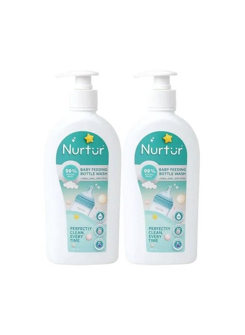 Nurtur Liquid Cleanser for Baby bottles and accessories, 100% effective formula safe and gentle for babies, sterile, Clean, bio Organic