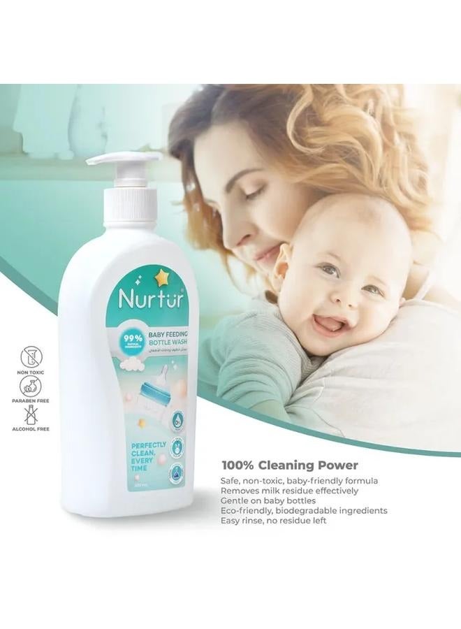 Nurtur Nurtur Liquid Cleanser for Baby bottles and accessories, 100% effective formula safe and gentle for babies, sterile, Clean, bio Organic - Image 3