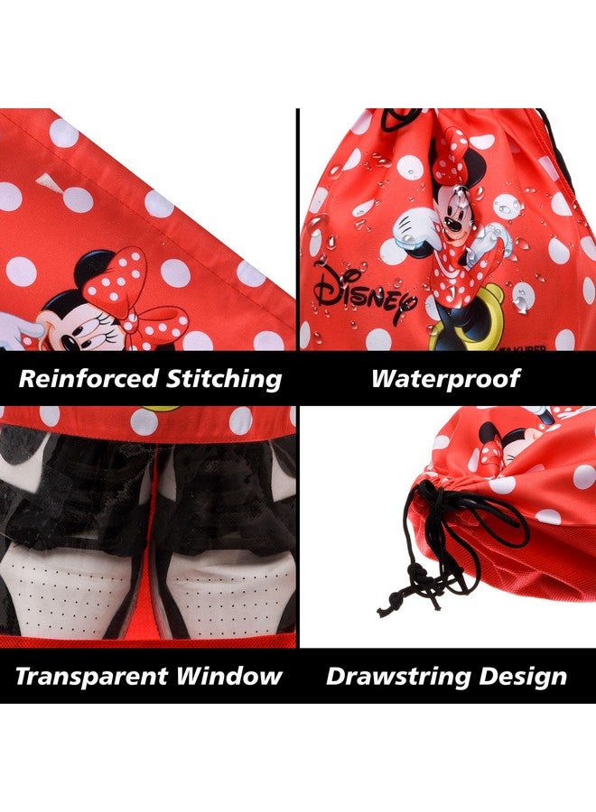 Kuber Industries Kuber Industries Shoe Cover | Polyester Travel Shoe Storage Bags | Drawstring Shoe Cover | Shoe Organizer with Clear window | Pack of 12 | Multi  - Image 4